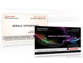 Actractive business card design company cochin ernakulam